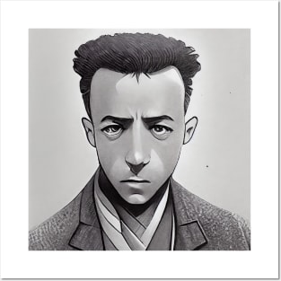 Albert Camus | Manga Portrait Posters and Art